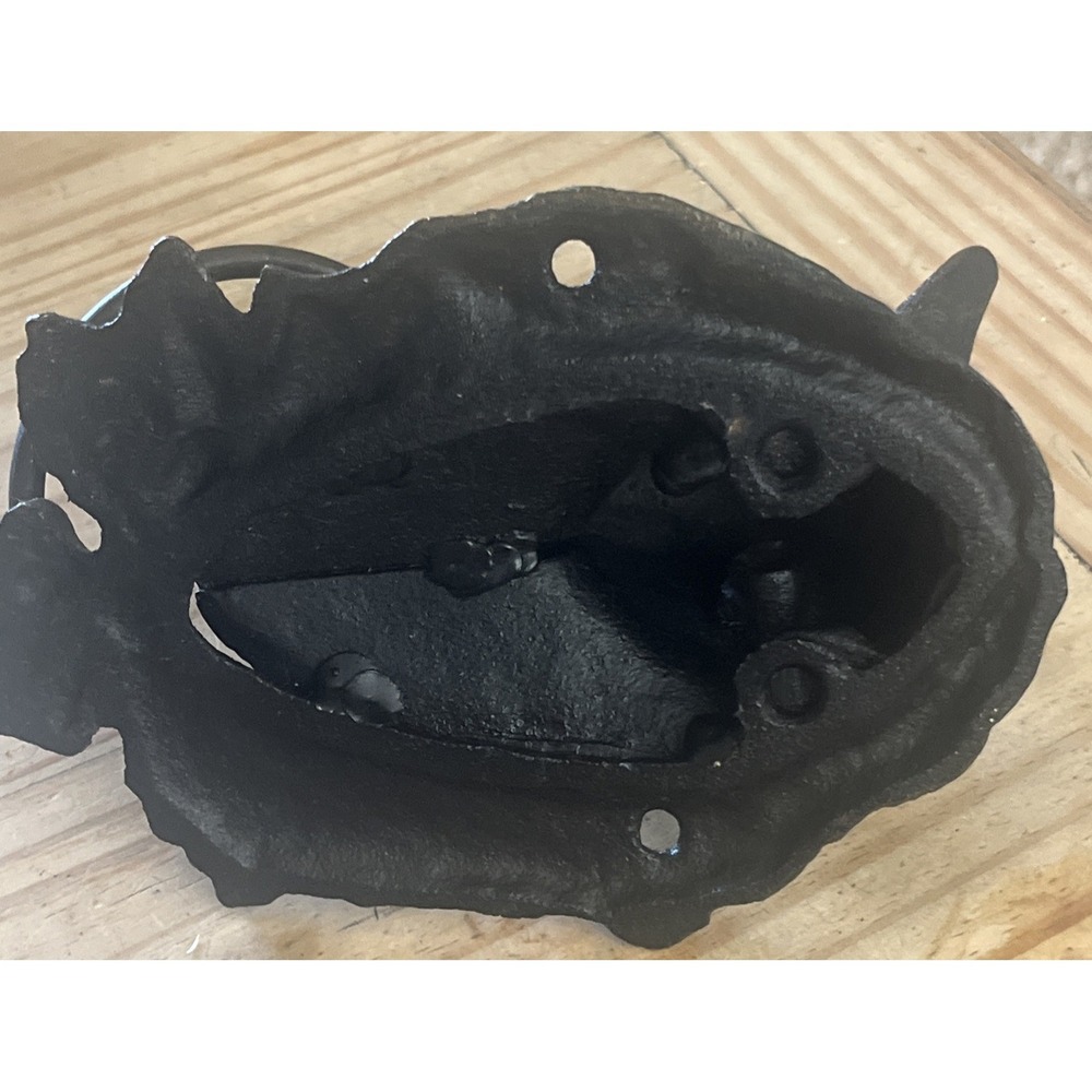 Cast Iron Burnish Black Horse Head Door Knocker/Hitching Post/Towel Holder NWOT - Picture 9 of 10